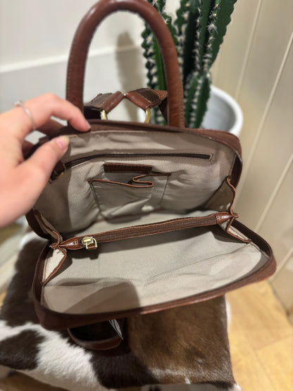 Travel Leather Backpack 