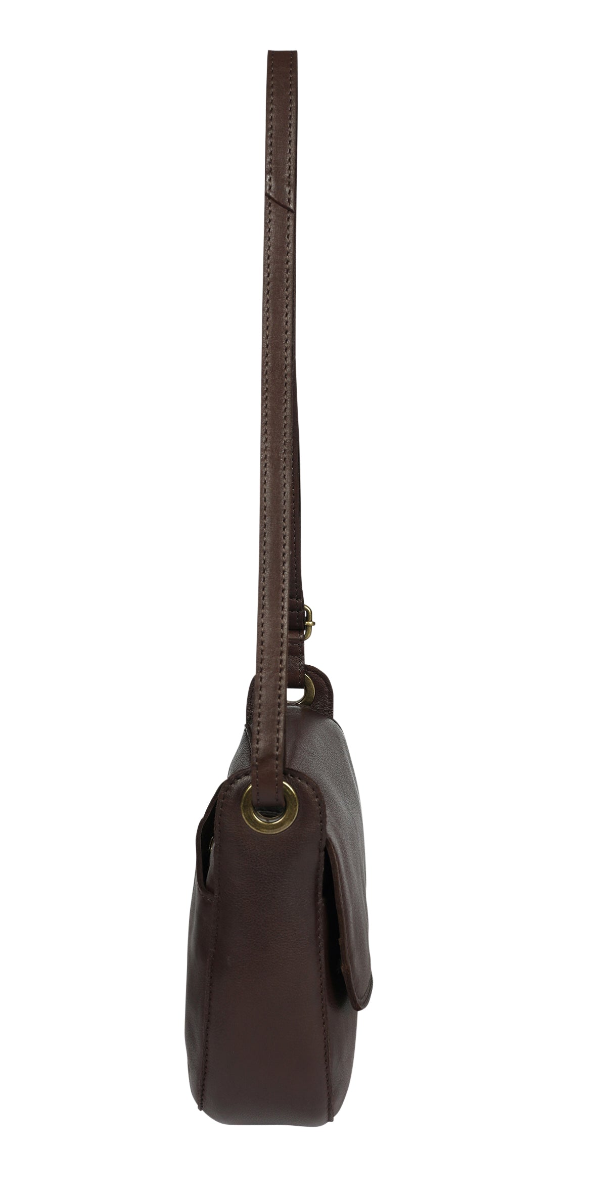 Dark Brown Leather Cross Body