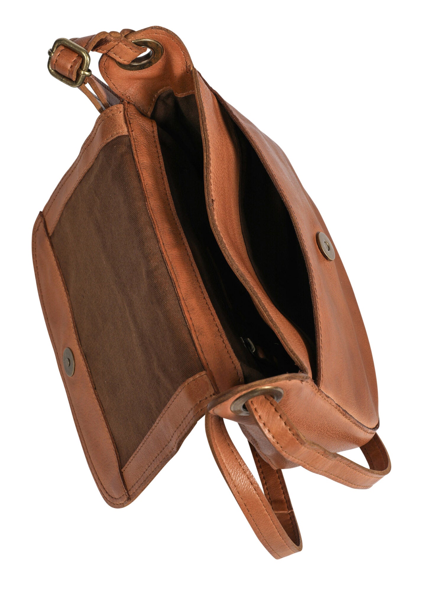 Dark Brown Leather Cross Body