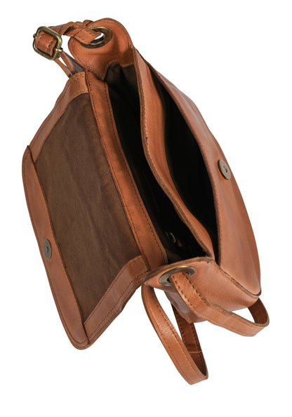 Dark Brown Leather Cross Body