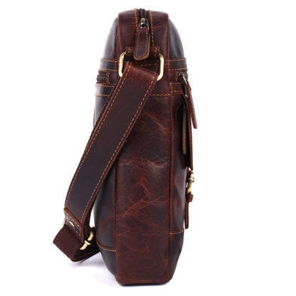 Hendrix Vintage Leather Crossbody Bag – Men&