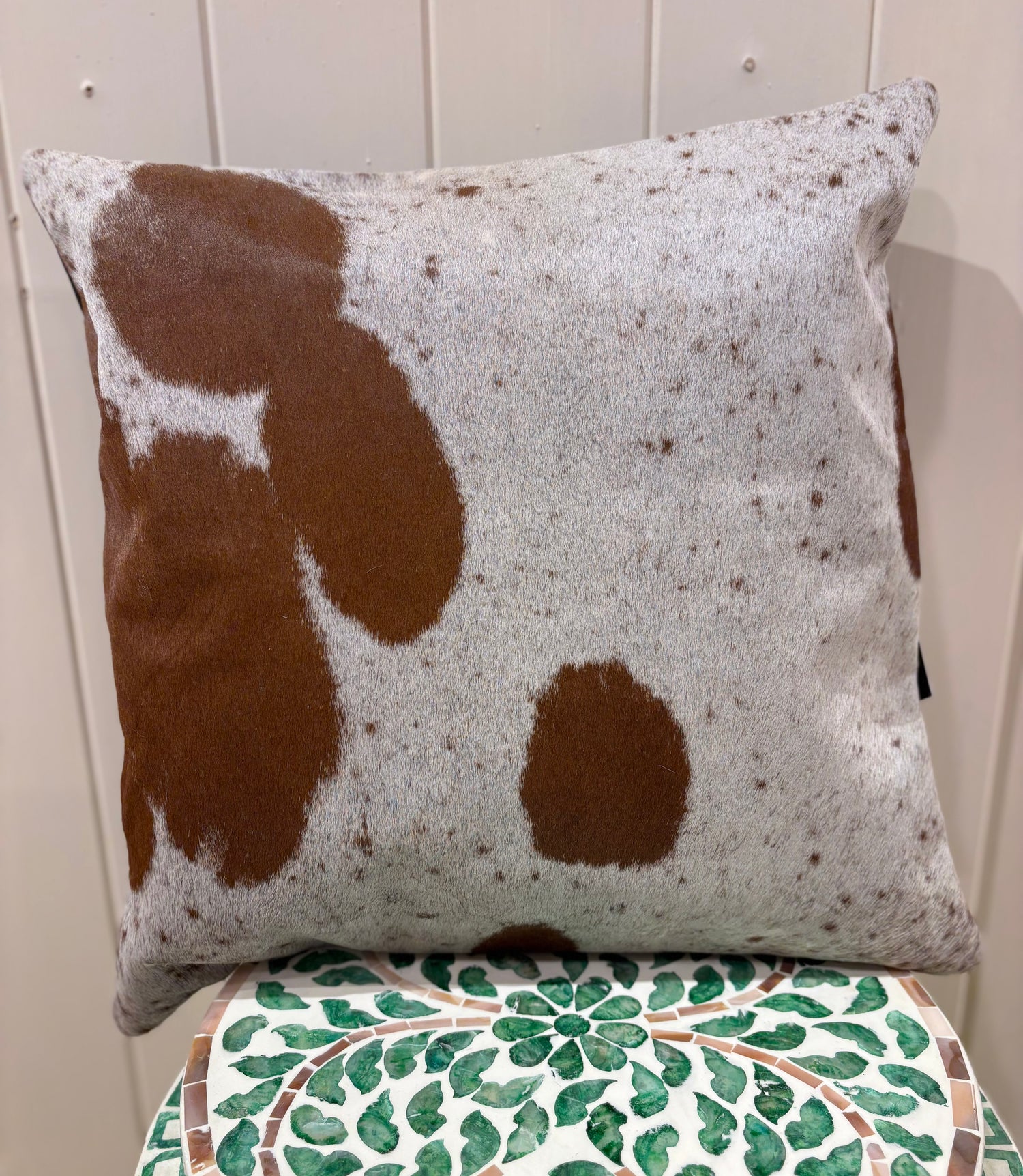 Hide and leather Cushion 