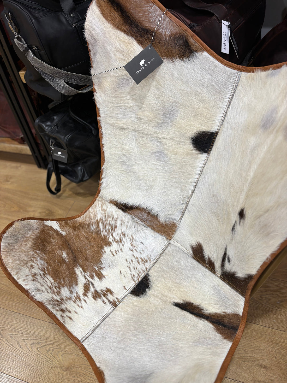 Goat hide butterfly chairs 