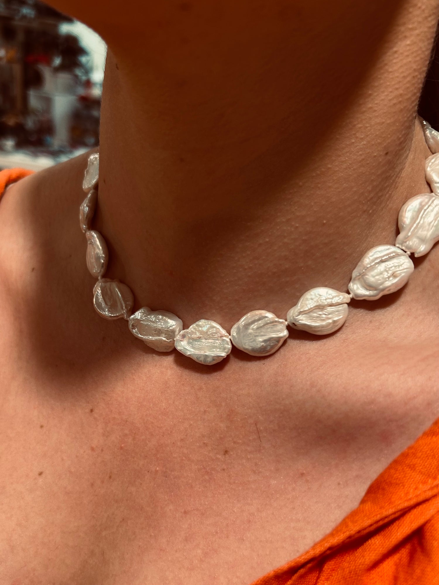 Statement Pearl Necklace 