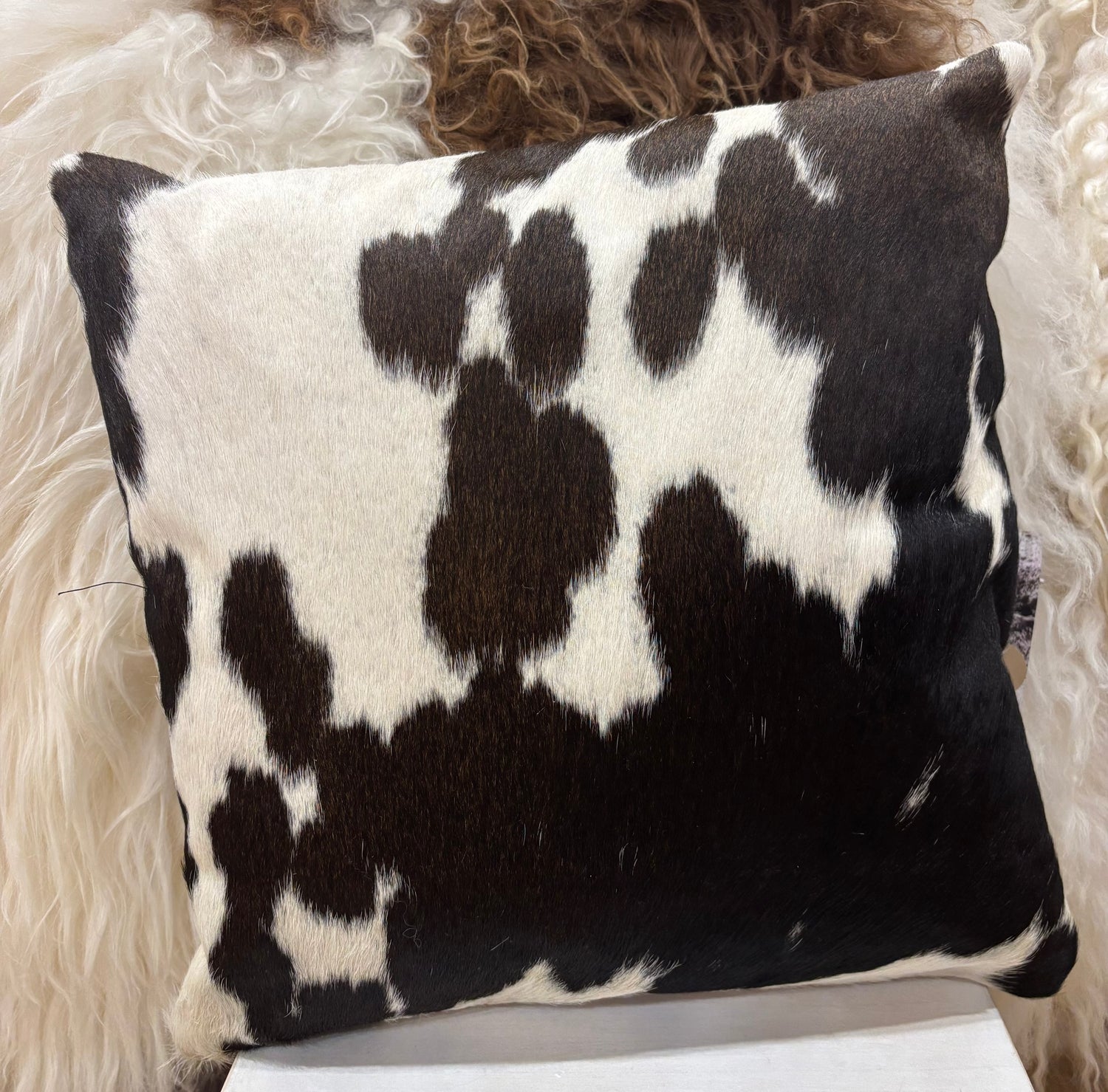 Hide and leather Cushion 