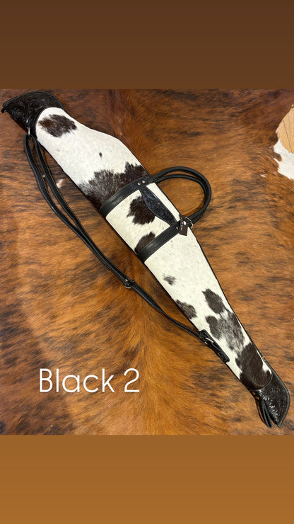 Rifle / Gun Case Cowhide and Tooling - Gun