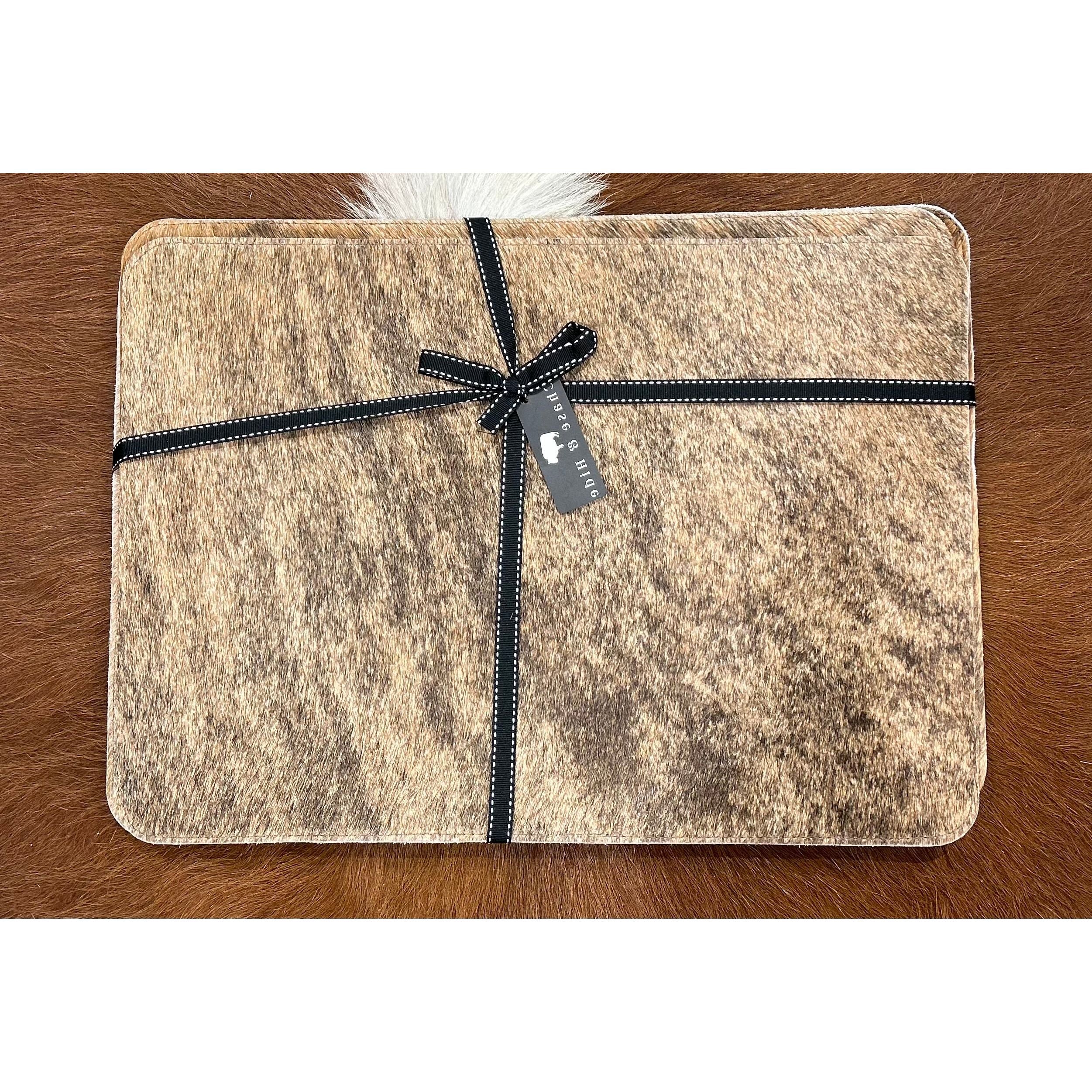 Brindle Cowhide placemats ( set of six) 