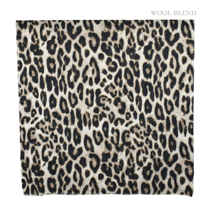 THSS2862: Beige: Lux Leopard Scarf