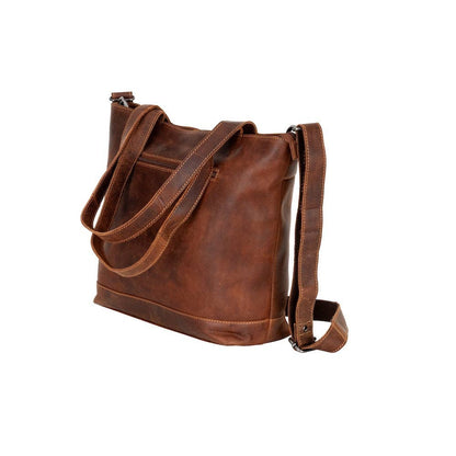 Wildera Leather “Rowan” Tote Bag – Premium Full-Grain Leather Shoulder &amp; Crossbody
