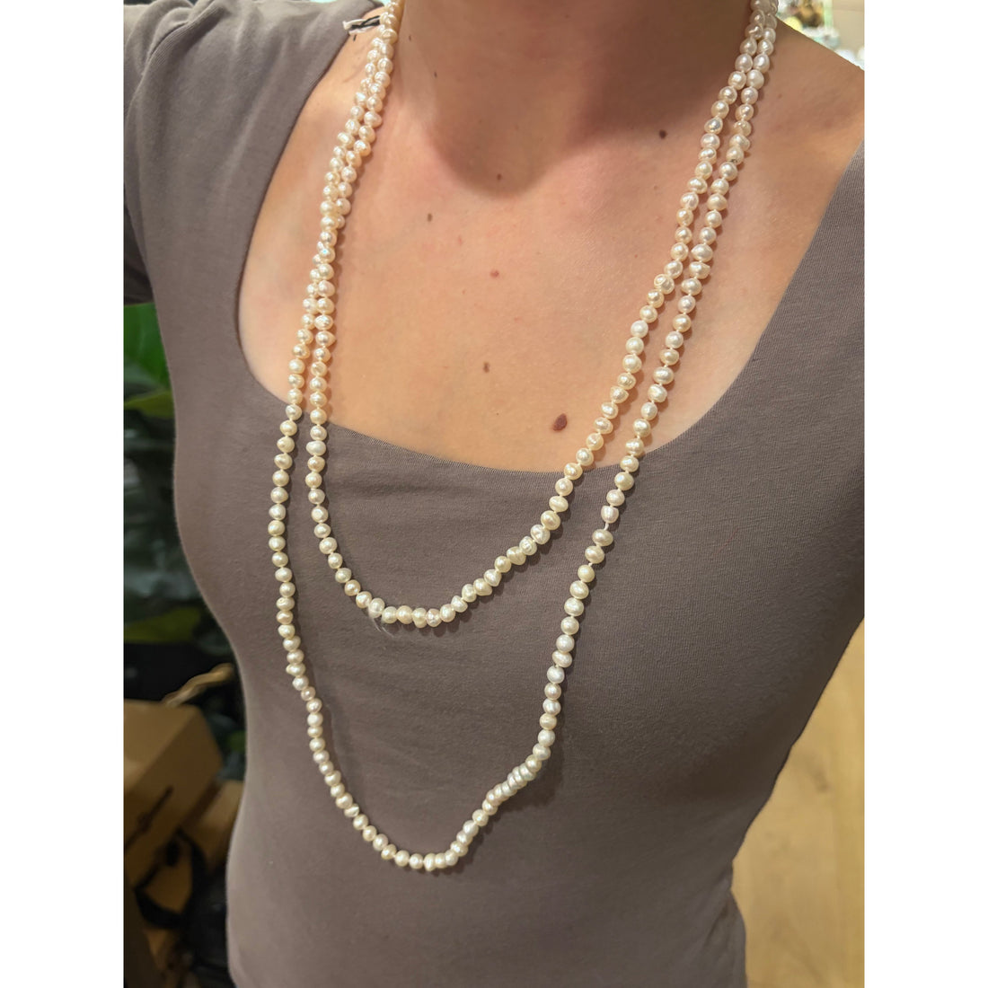 60” Potato Pearl Necklace