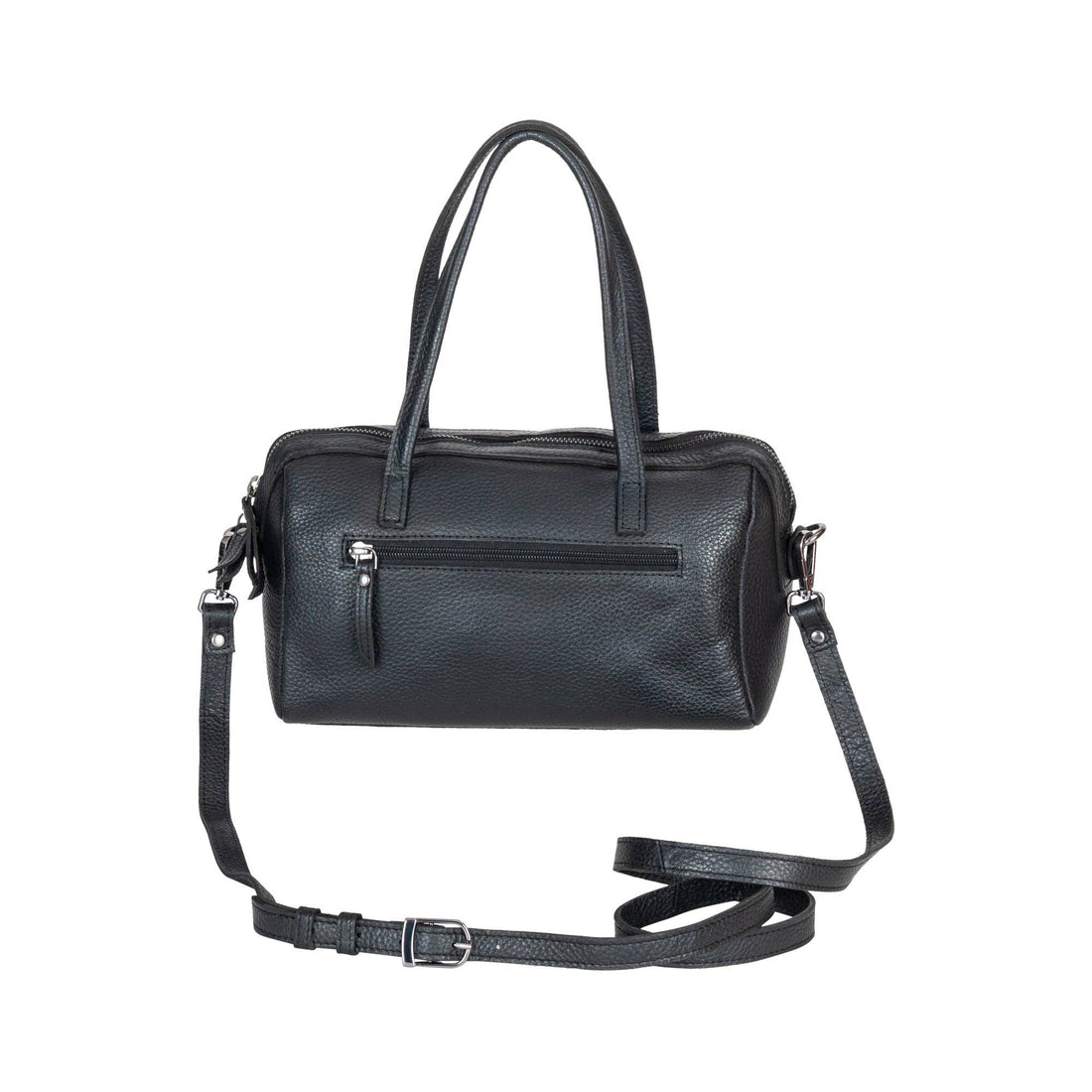 Stella Noir Leather Boston Bag