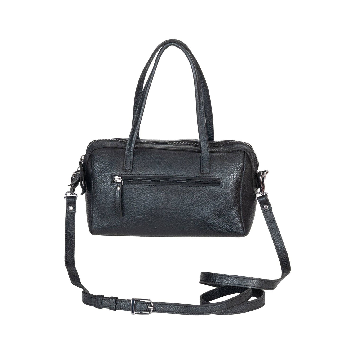 Stella Noir Leather Boston Bag