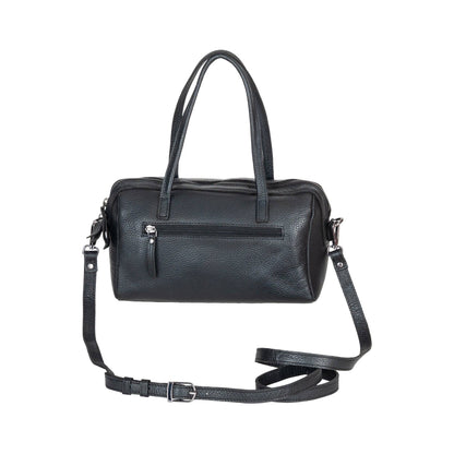 Stella Noir Leather Boston Bag