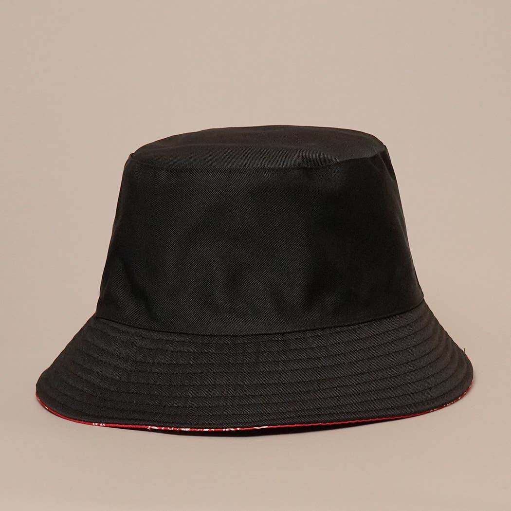 Pink Paisley Cashew Print Double-Sided Reversible Hat