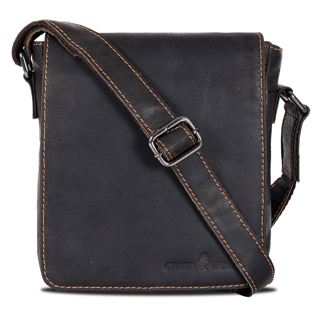 Leather Shoulder Bag Luna - Brown GW191048BRN