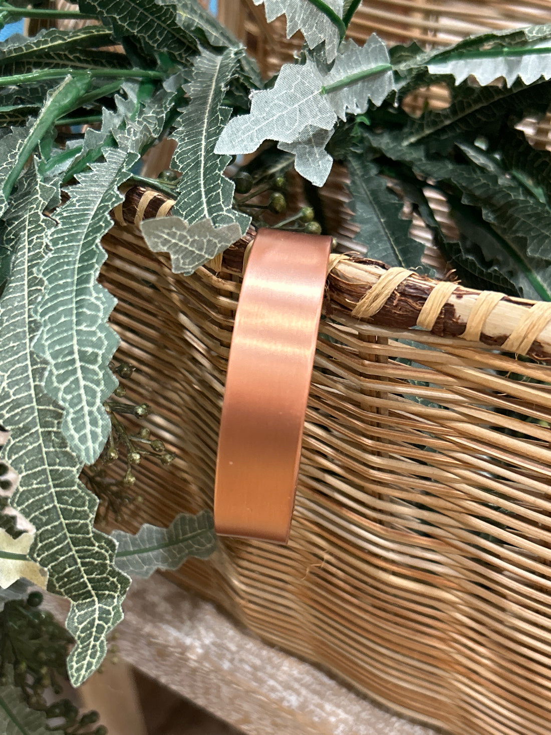 Large 18mm Thick Copper Band Plain