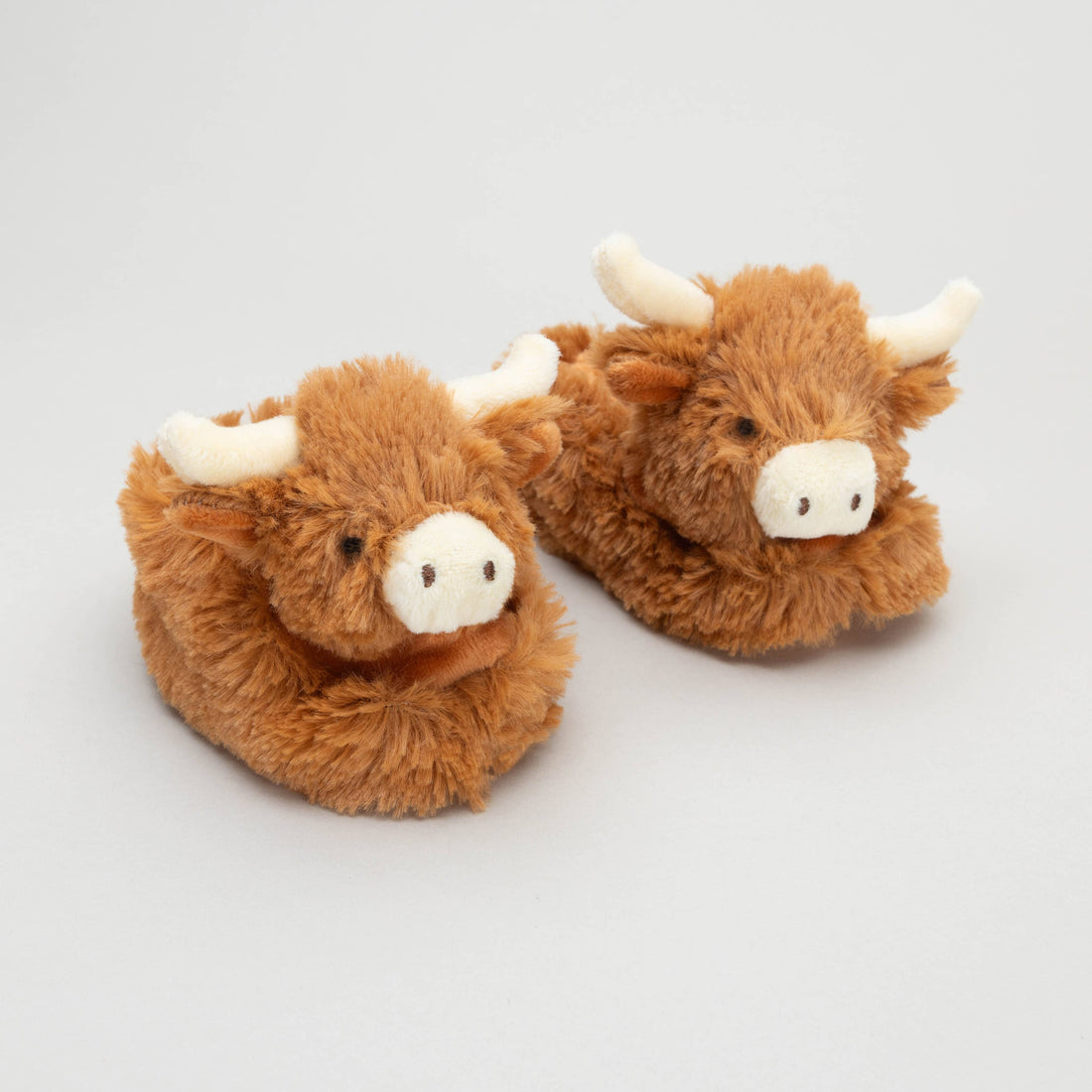 Hairy Highland Cow Plush Baby Soft Slippers House Shoes