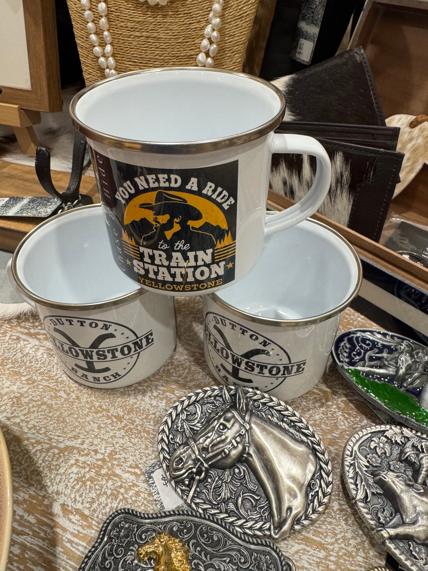 Yellowstone / Rip Enamel Cup / Mug