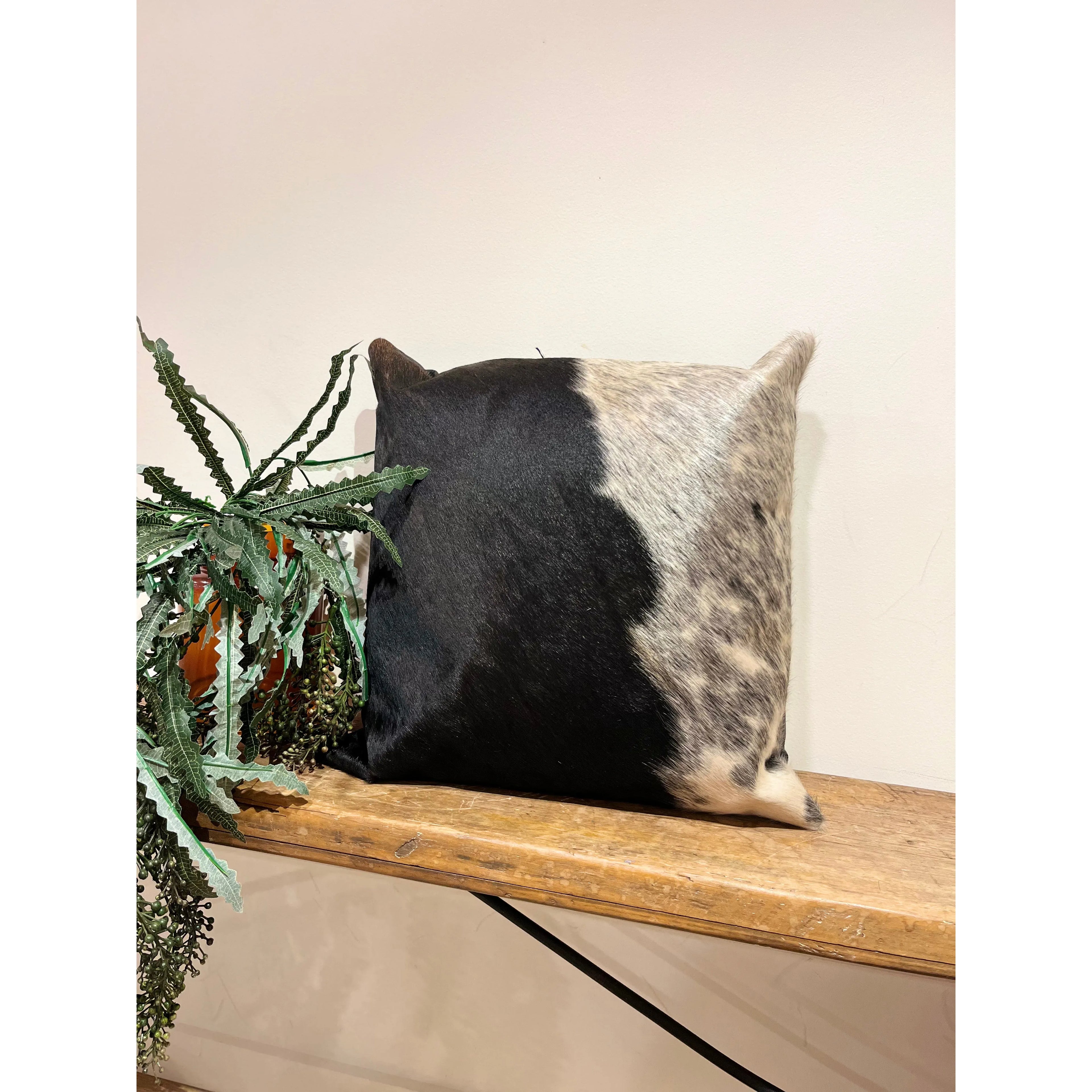 Hide and leather Cushion 