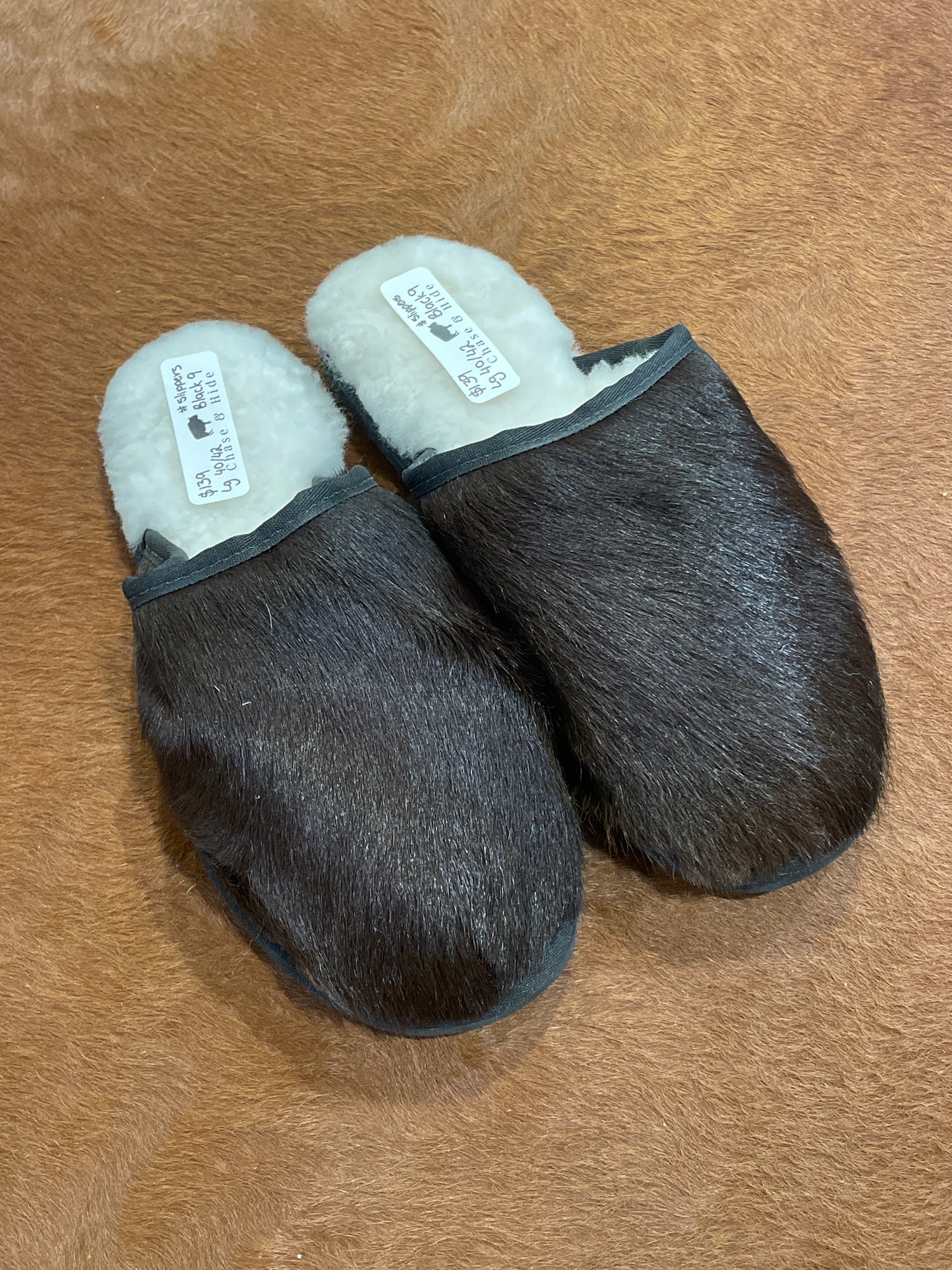 Cowhide Slippers