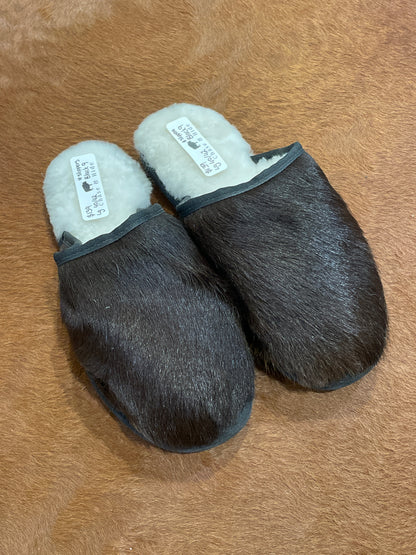 Cowhide Slippers