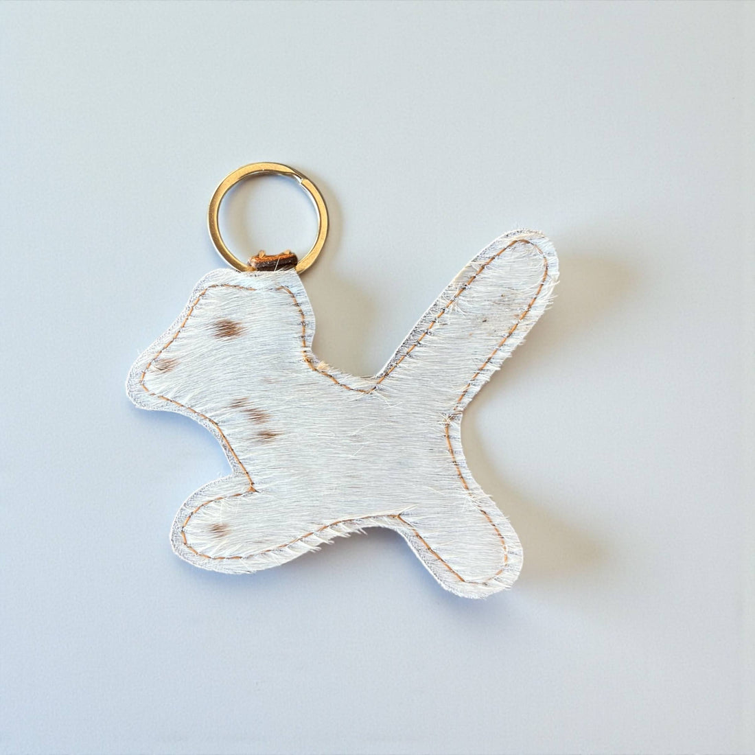 Bird tooled leather Keychain 