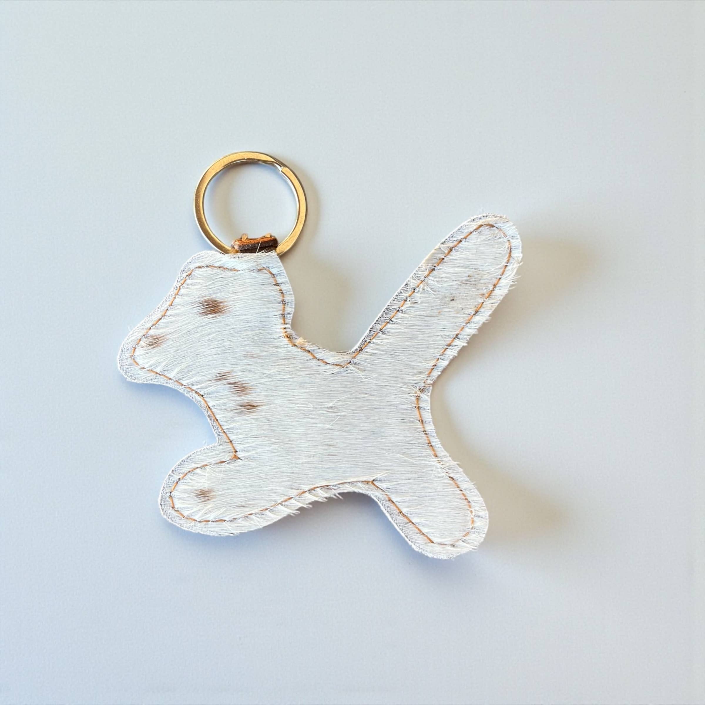 Bird tooled leather Keychain 