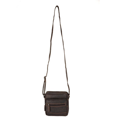 Leather Shoulder Bag Oliver- Brown GW355012BRN