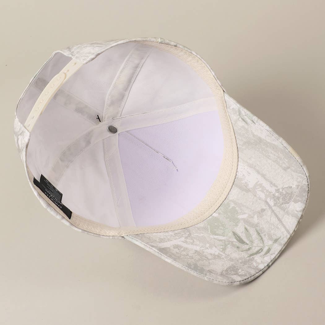 Cowboy Horse Image Embroidery Patch Camo Cap