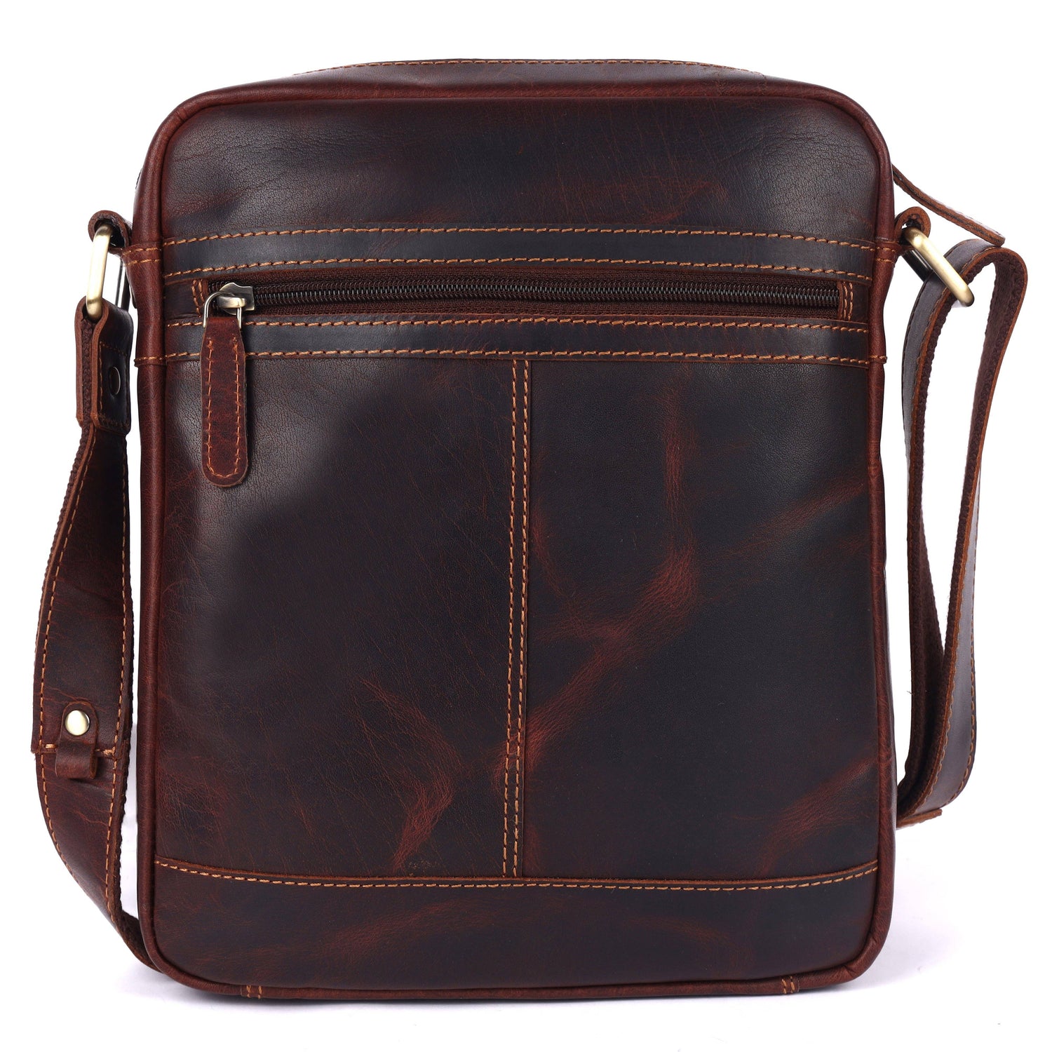 Hendrix Vintage Leather Crossbody Bag – Men&