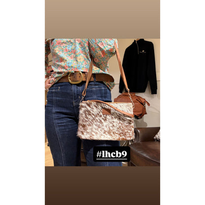 Large Hide Clutch/ Crossbody bag 