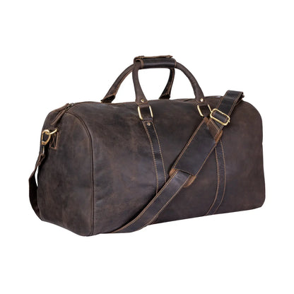 Leather Overnight Bag Milan - Rugged Leather -  
