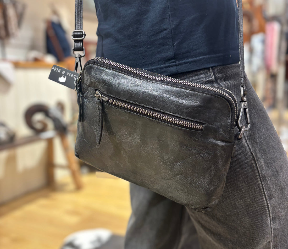 Leather shoulder/cross body bag