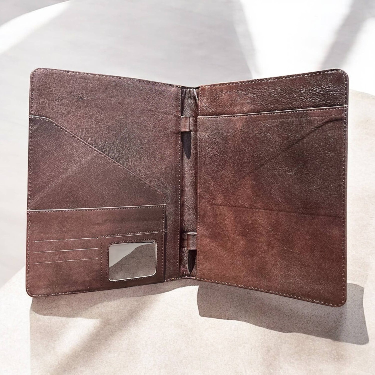 Lola tooled leather folder 