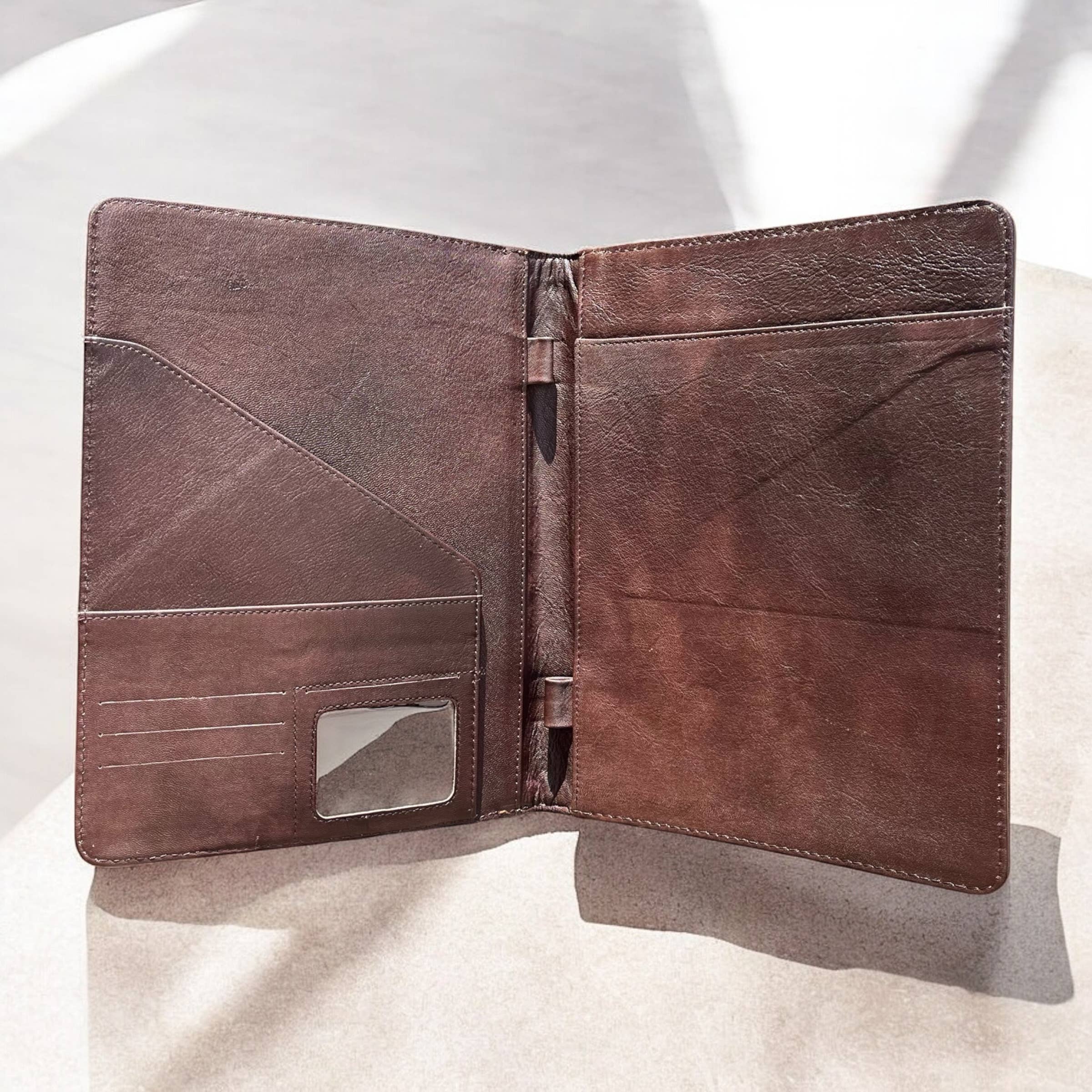 Lola tooled leather folder 