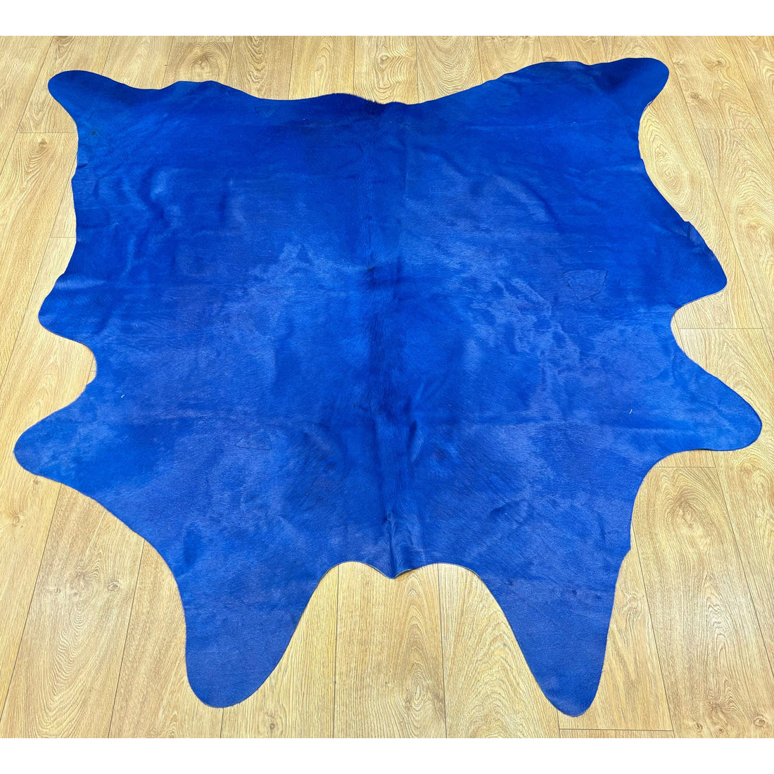 Blue Cow Hide Rug