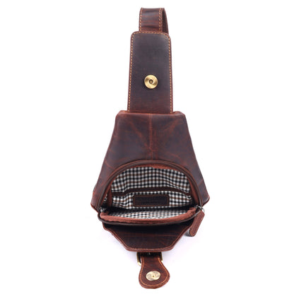 Jasper – Vintage Leather Crossbody Sling Bag for Men Brown