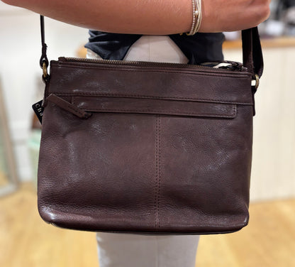 Brown Leather crossbody 