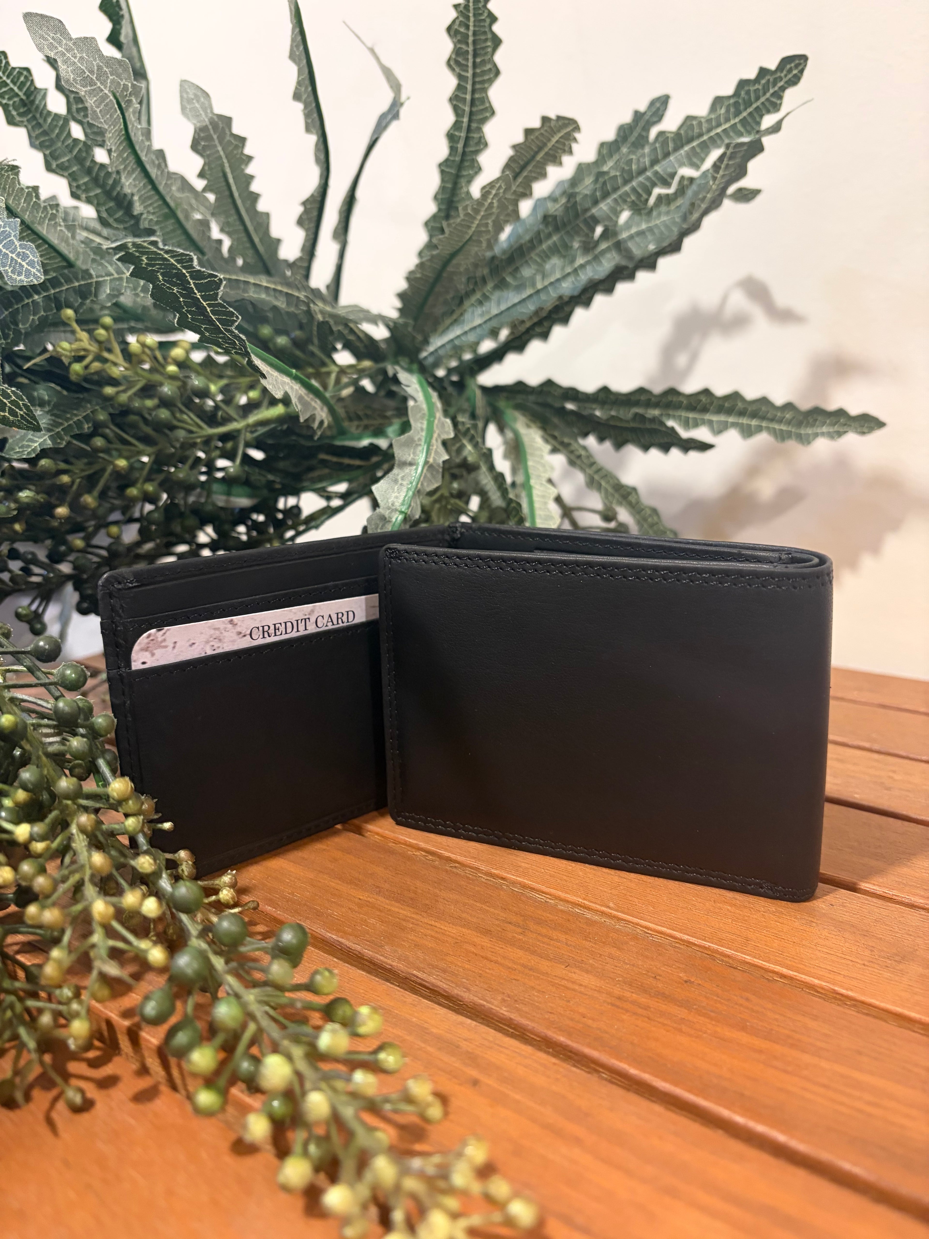 Plain Leather Wallet 
