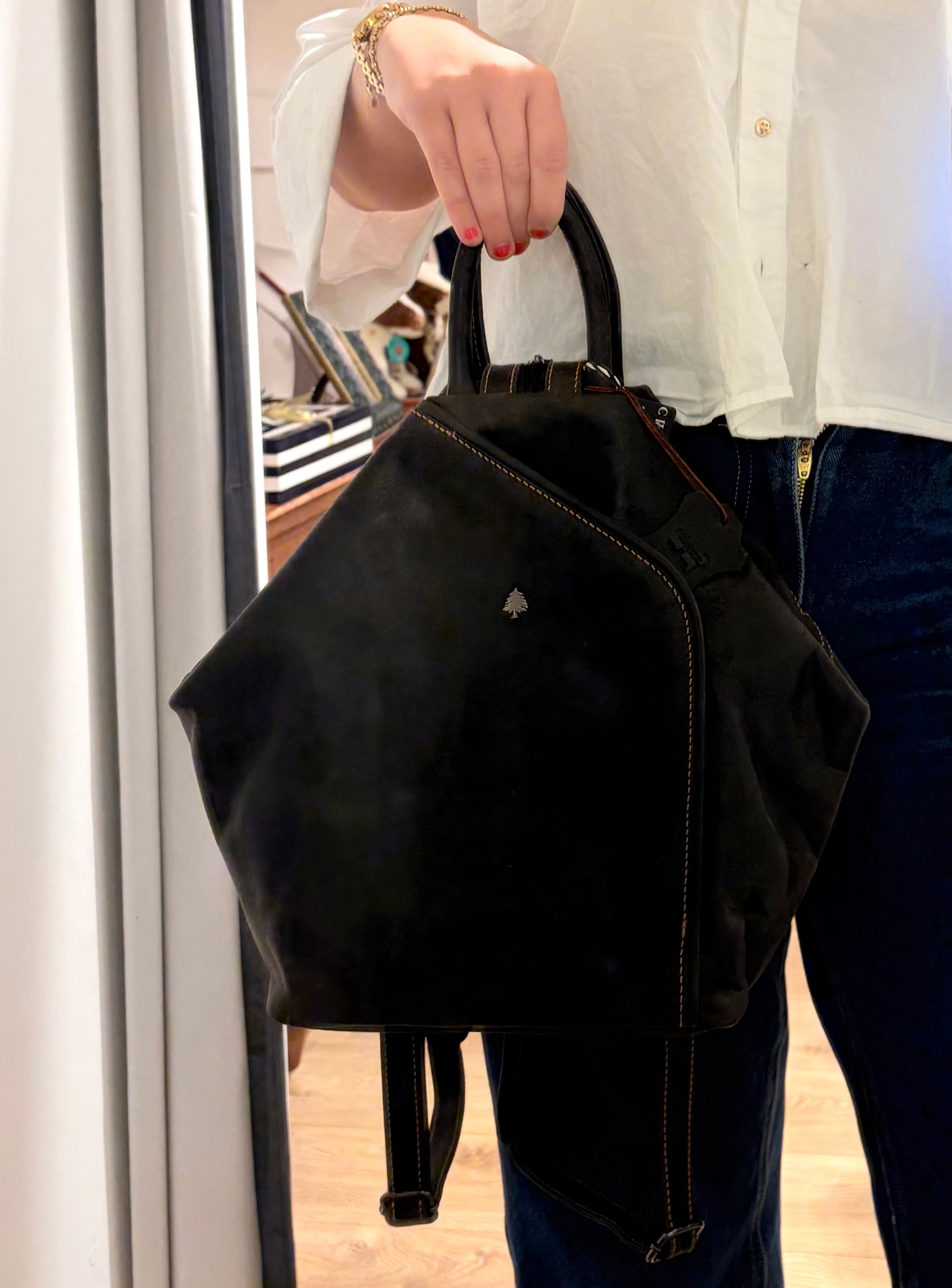 Leather Rucksack Bag/Backpack 