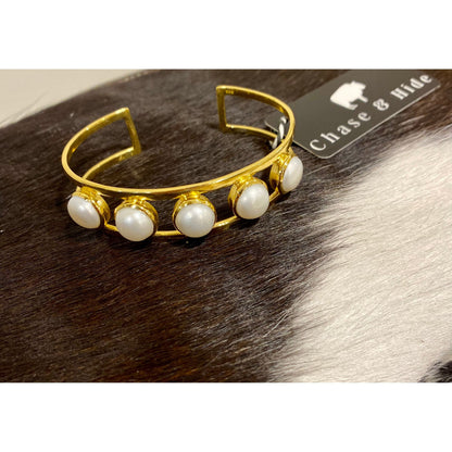 Pearl and Yellow Gold Bracelet 