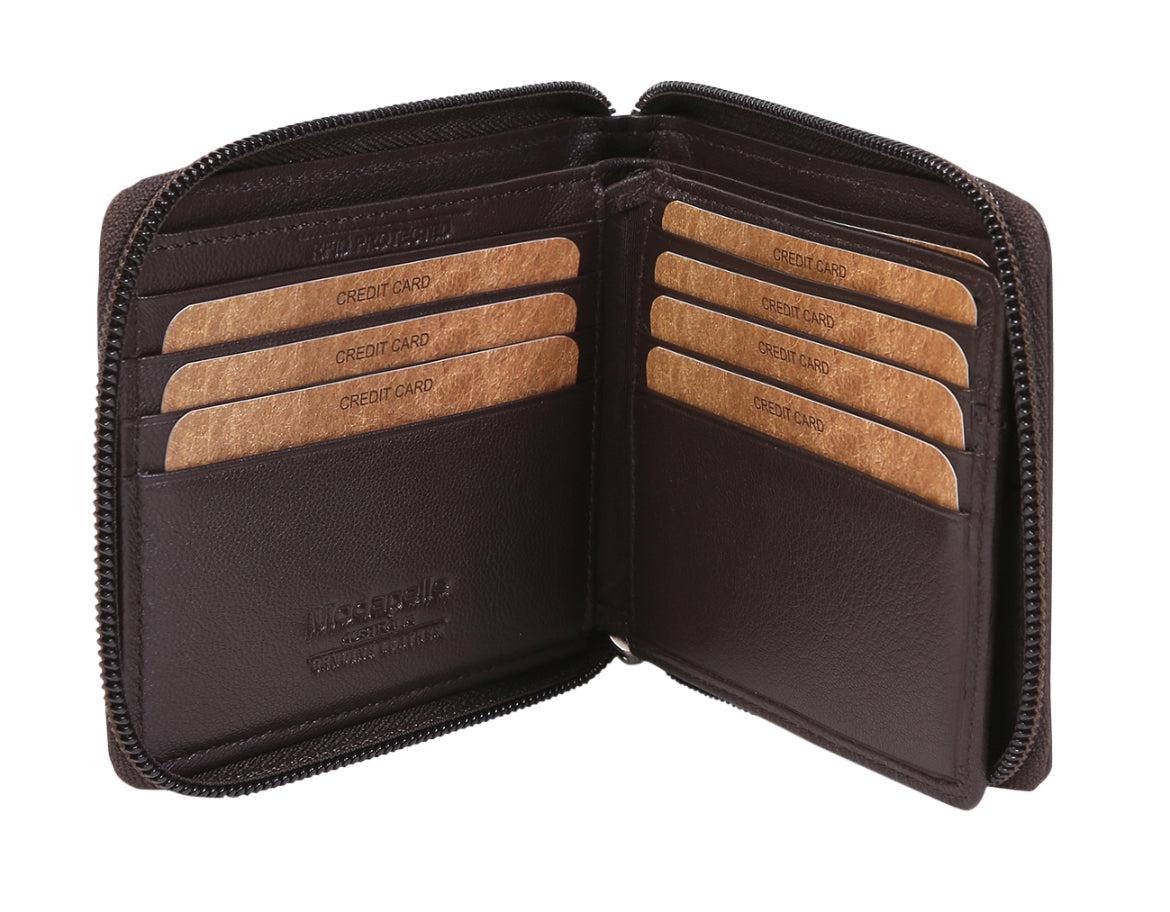 Mens Basic Leather Wallet 