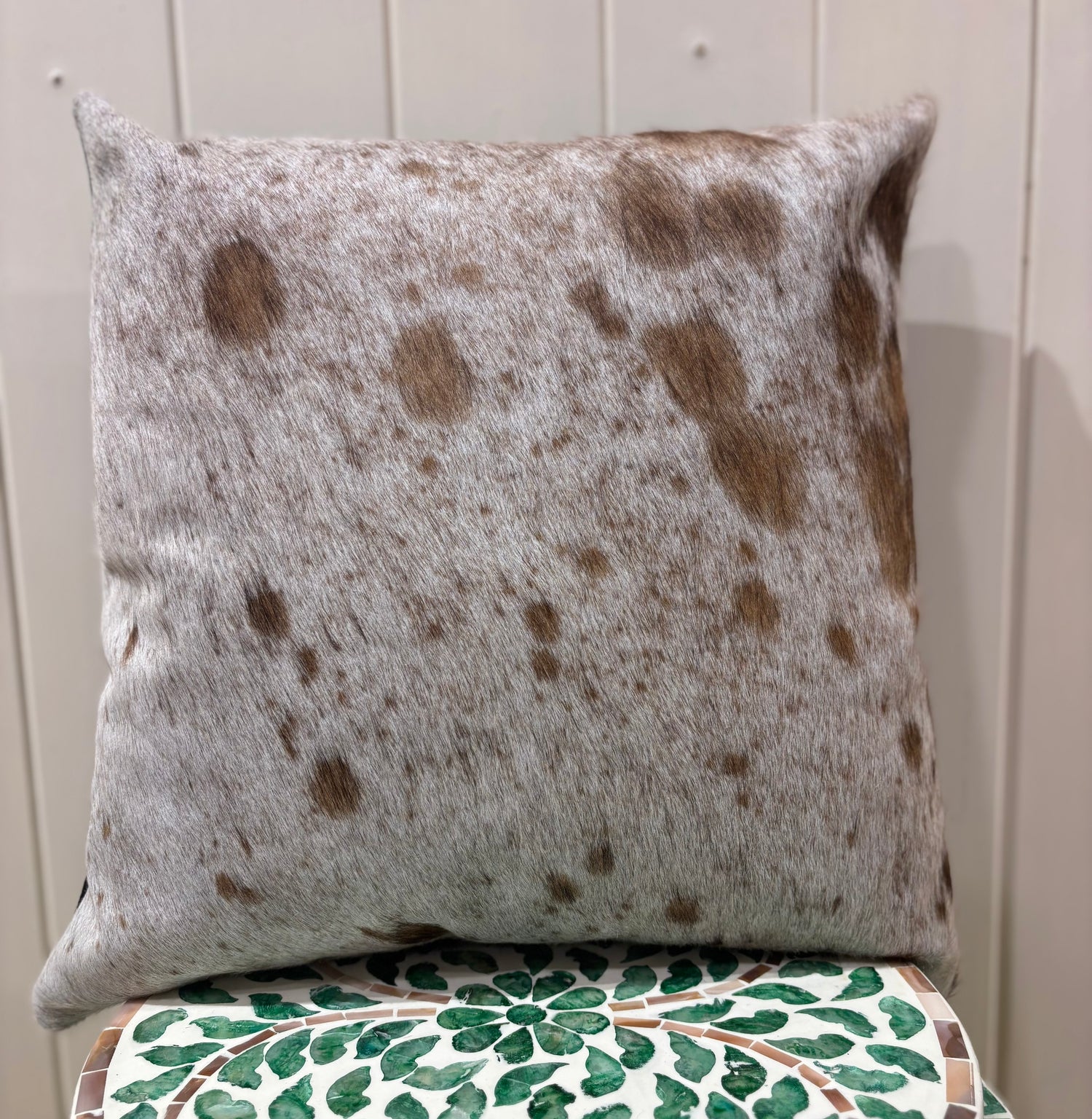 Hide and leather Cushion 