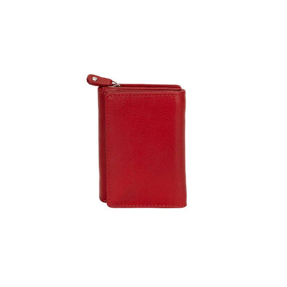 Ruby Small Tri-Fold Leather Wallet