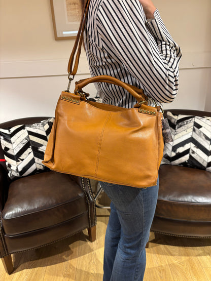 Large Leather Crossbody 7661