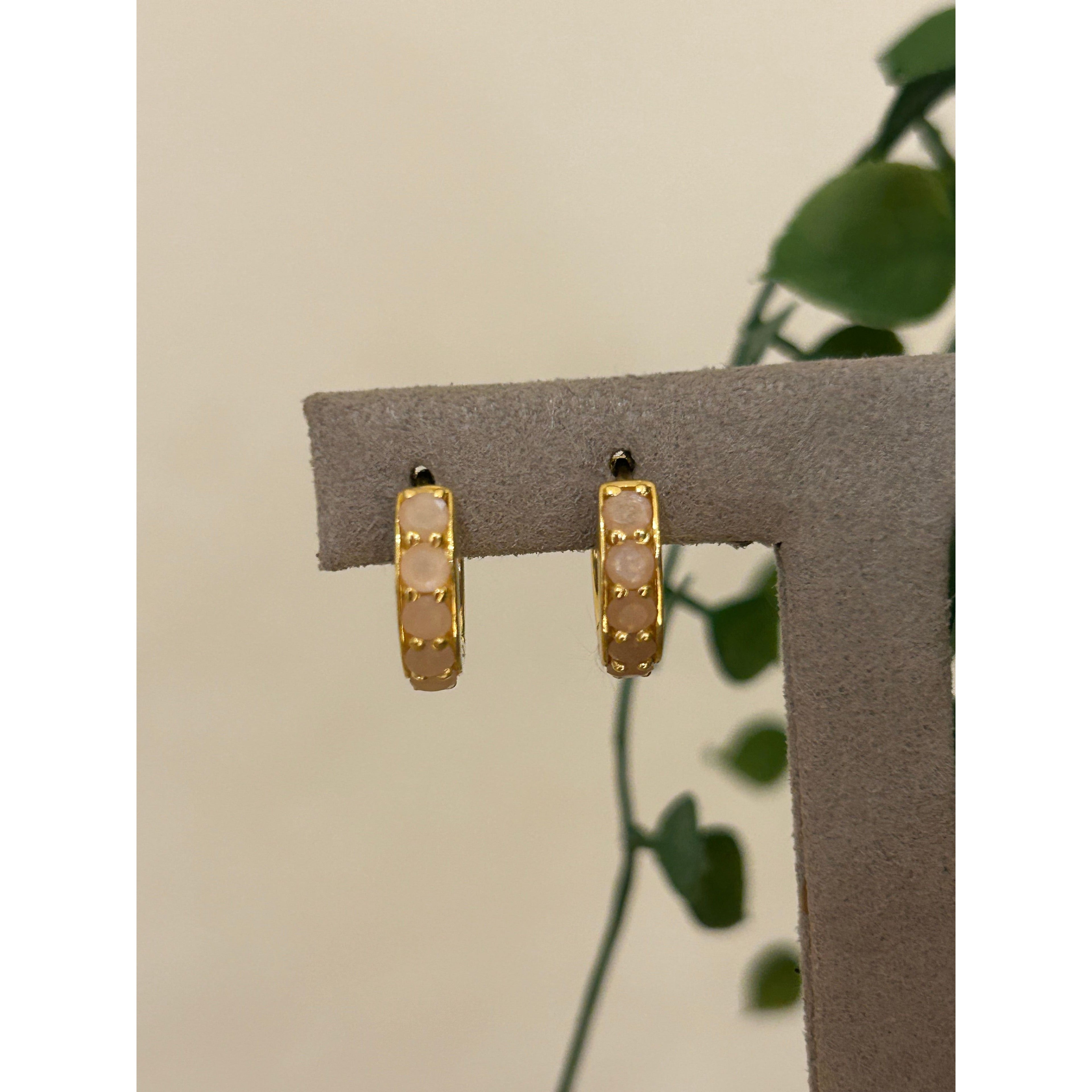 Yellow Gold Hoops 