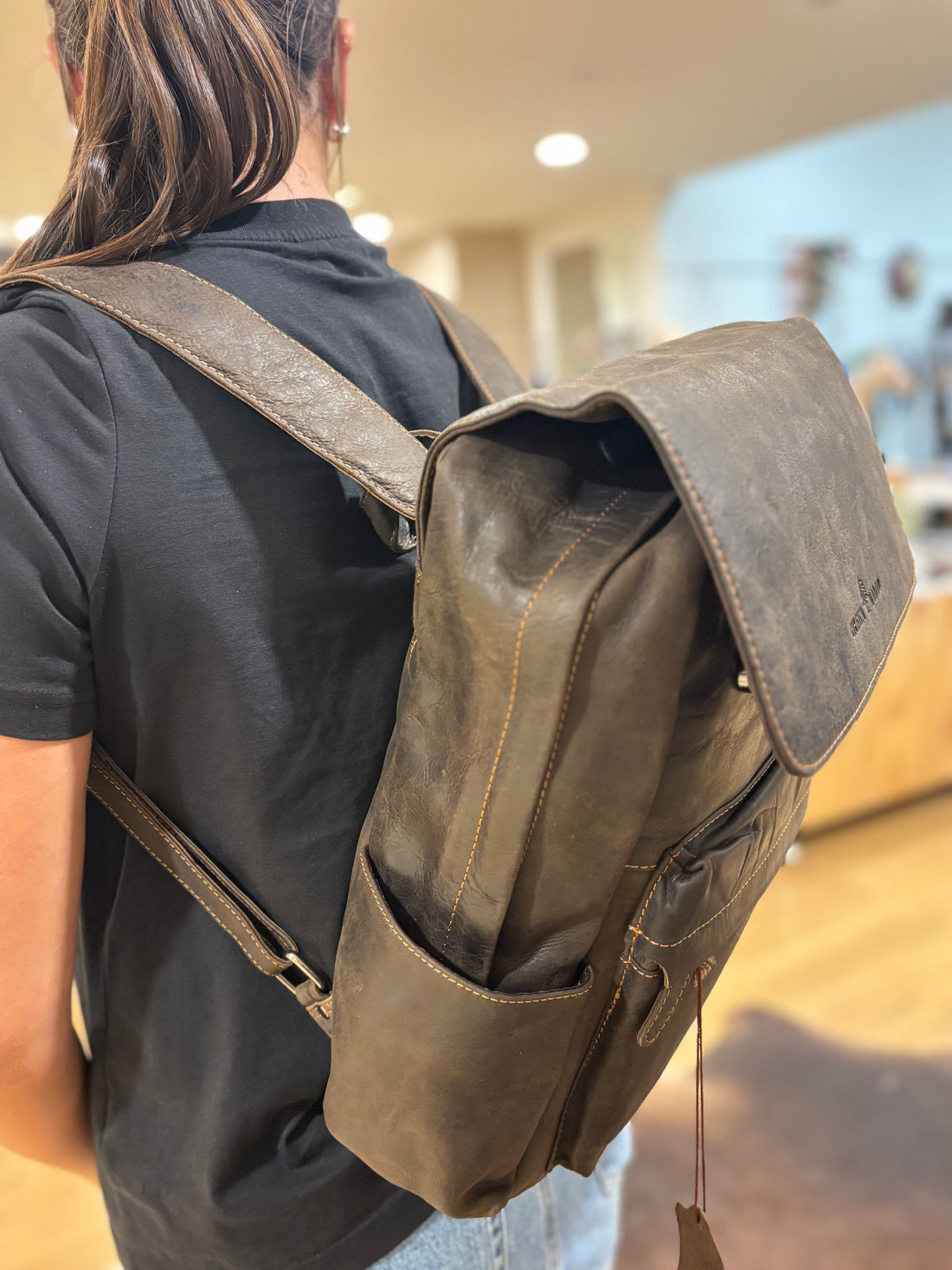 Leather Vintage Backpack 