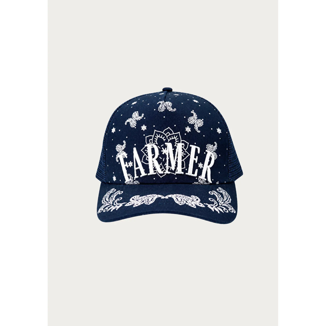 FAR MER NAVY BANDANA TRUCKER