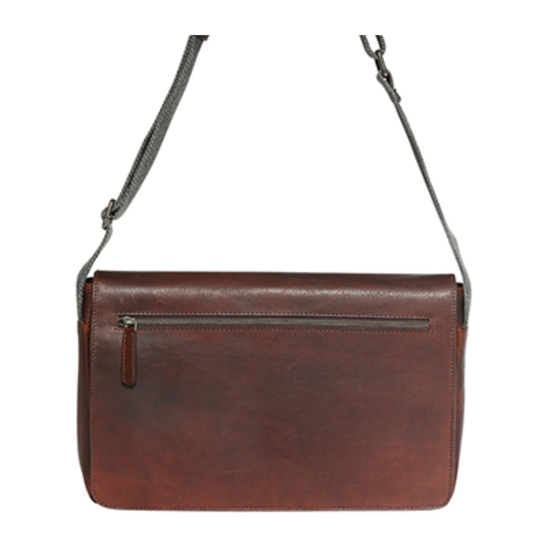 Chocolate Leather Laptop Satchel