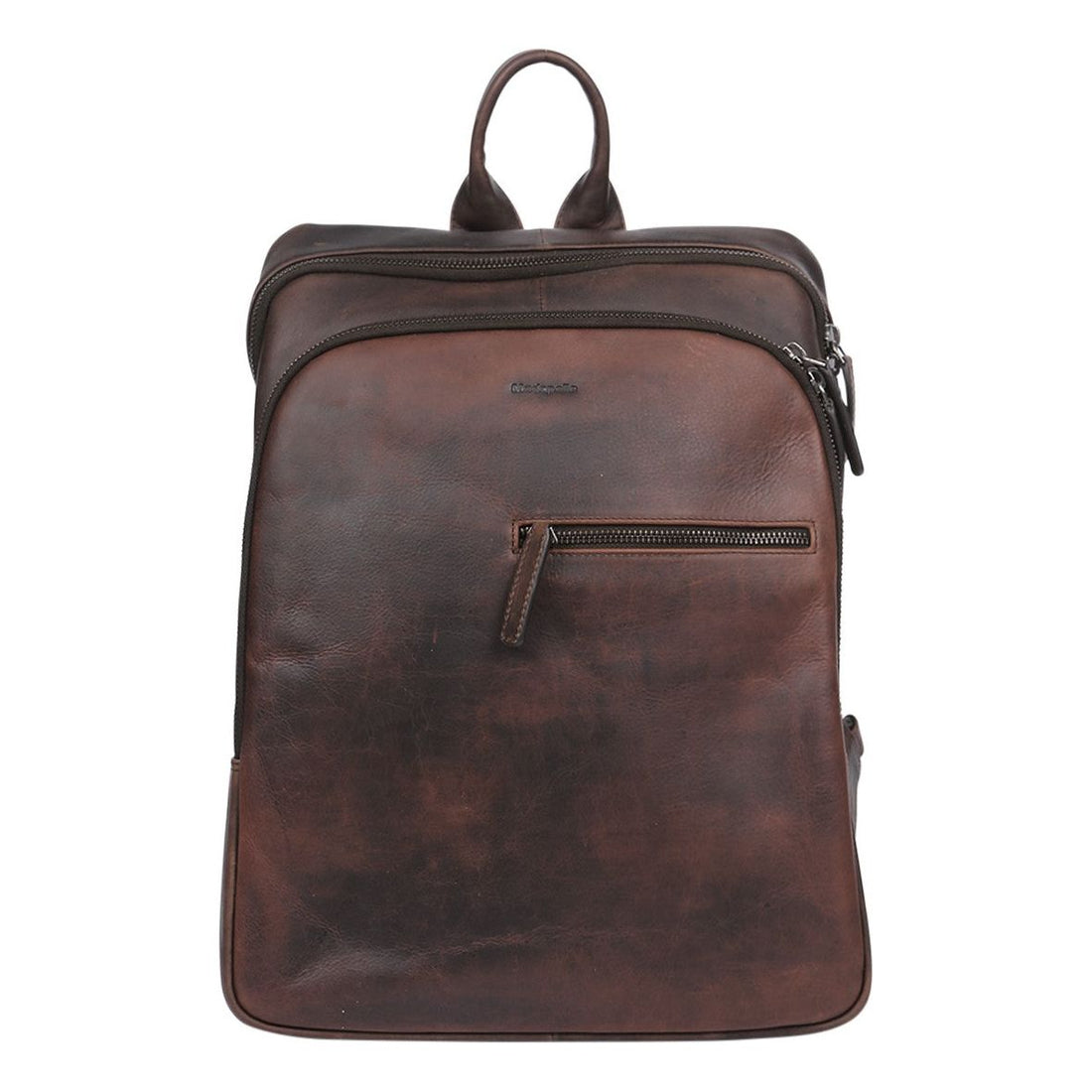 Men’s Brown Leather Backpack